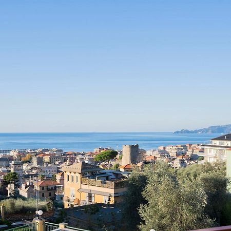 Apartmán 093 - Casa Panorama, Vista Mare E Vista Portofino, 500 Metri Centro Di Chiavari, Posto Auto Gratis Incluso Exteriér fotografie